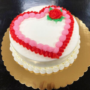 Valentine's Day Heart Cake
